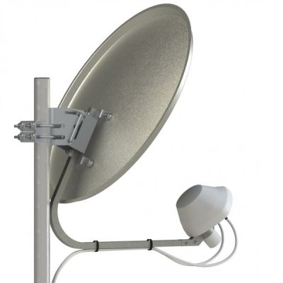 UMO-3F MIMO 2x2   -  4G/3G (LTE1800/DC-HSPA+/LTE2600)   офсетный облучатель сзади